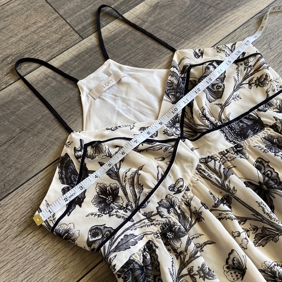 Ann Taylor Loft Racerback Fit & Flare Butterfly Garden Dress - Picture 13 of 16